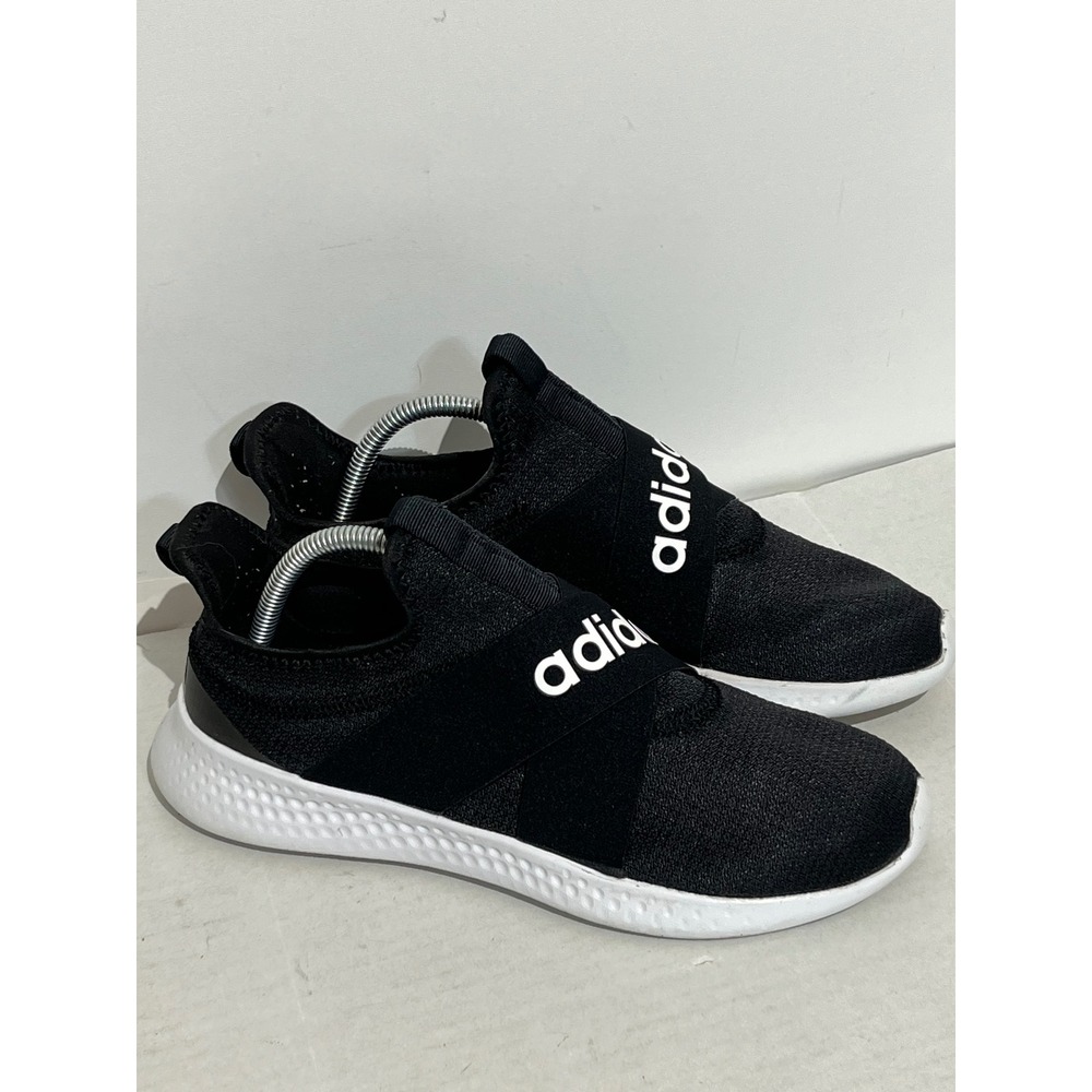 Adidas Puremotion Adapt Womens 10 Black White Slip On Running Shoes FX7326